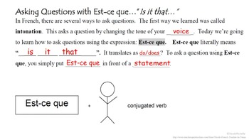Est Ce Que Questions French Quick Lesson By Nicole French Teacher In Texas