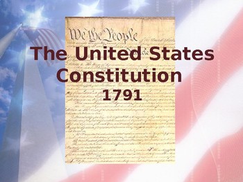 Preview of Establishing the US Government - The United States Constitution