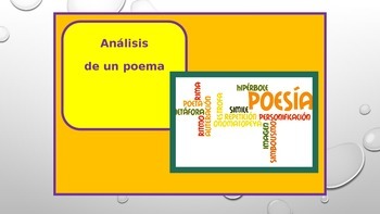 Preview of Estación de POESÍA power point: Analizar un poema - Spanish