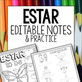 Estar Guided Notes for Spanish