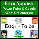 Estar Power Point in Spanish (40 slides) with Adjectives a
