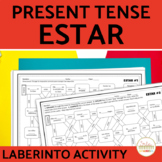 Estar Present Tense Spanish Maze Practice Activity with DI