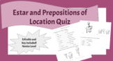 Estar and Prepositions of Location Quiz | Novice level Spa