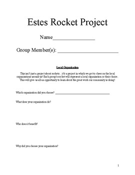 Preview of Estes Rockets Interdisciplinary Civics Project