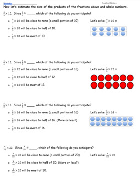 my homework lesson 2 estimate products of fractions answer key