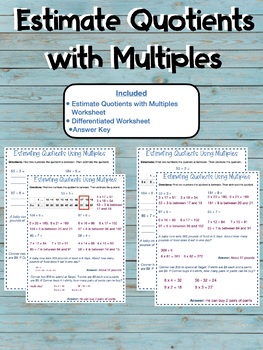 estimate the product worksheet teaching resources tpt