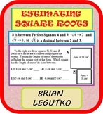 Estimating Approximating Square Roots - Introduction (Notes, WS with Answer Key)