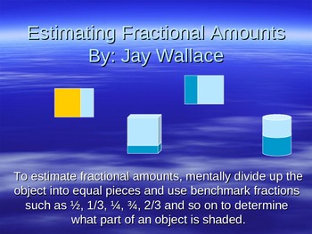 Preview of Estimating Fractional Amounts