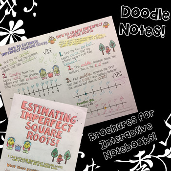 Preview of Estimating Imperfect Square Roots - Decorated Notes Brochure for INBs