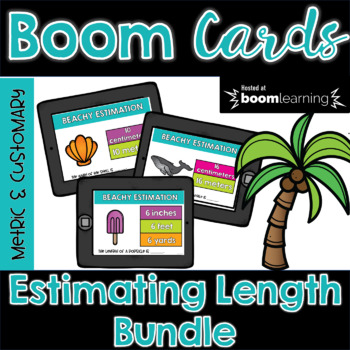 Preview of Estimating Measurements BOOM Card BUNDLE | Distance Learning