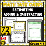 Estimating Sums and Differences | Paper or Digital Task Cards