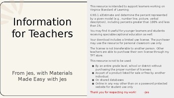 Preview of Estimating Percentages: 25%, 50%, 75%, 100% POWERPOINT