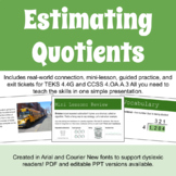 Estimating Quotients (PDF Version)