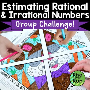 Preview of Estimating Rational & Irrational Numbers on a Number Line