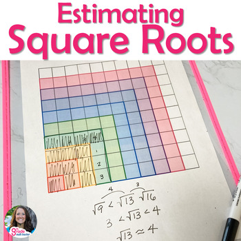 Preview of Estimating Square Roots Grid Mat A Visual for Introducing Square Roots