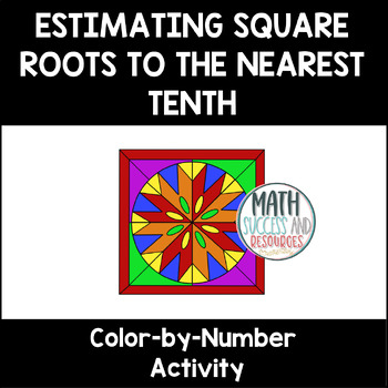 Preview of Estimating Square Roots to the Nearest Tenth Math Color-by-Number Activity