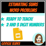 Estimating Sums - Addition Word Problems - Google Slides -