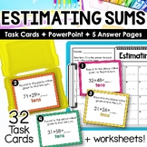 Estimating Sums Task Cards Rounding Activity for Addition