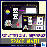 Estimating Sums and Differences 3 Digit Numbers MATH Boom ™ Cards