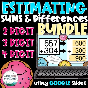 Preview of Estimating Sums and Differences BUNDLE of Digital Activities