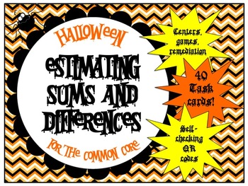 Preview of Estimating Sums and Differences - Halloween for the Common Core