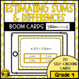 Estimating Sums and Differences of 4 Digit Numbers | Boom Cards