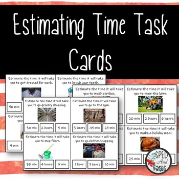 Preview of Estimating Time Task Cards