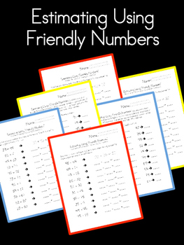 Estimating Using Friendly Numbers - (Rounding to the Nearest Ten ...