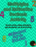 Estimating and Multiplying Decimals Interactive Activity