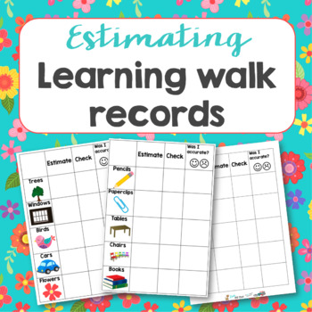 Preview of Estimating walk activity sheet