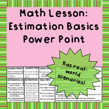 Preview of Estimation Basics - A Power Point Lesson