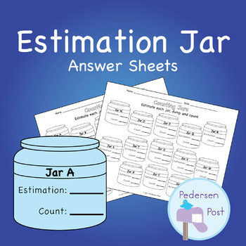 Preview of Estimation Counting Jar Answer Sheets