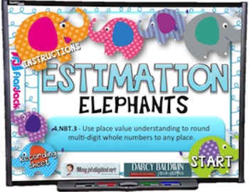 Preview of Estimation Elephants PowerPoint Game