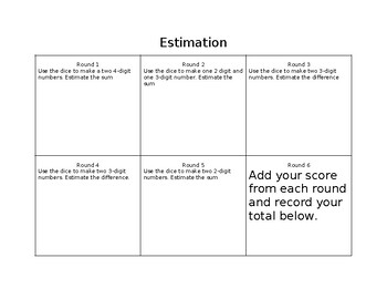 Preview of Estimation Game
