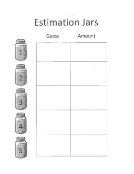 Preview of Estimation Jars
