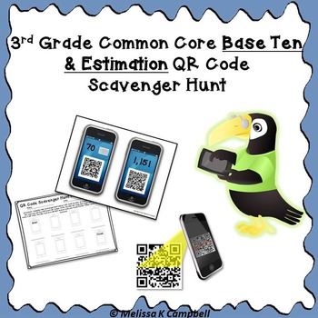 Preview of Estimation and Number Sense QR Code Scavenger Hunt