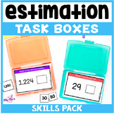 Estimation Task Boxes: math skills pack