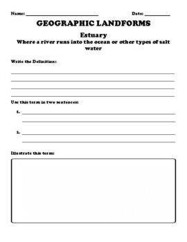 estuary education worksheet answers