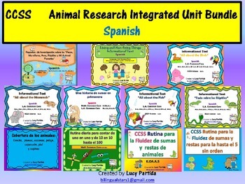 Preview of Estudio de Investigacion Clasificacion de Animales Research BUNDLE  Mrs Partida