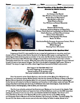 Preview of Eternal Sunshine of the Spotless Mind Film (2004) Study Guide Movie Packet
