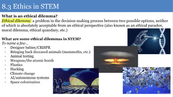 Preview of Ethical & Equity-Based Issues in STEM Unit