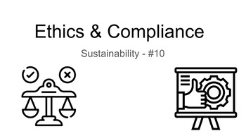 Preview of Ethics & Compliance - Principles Foundations of Sustainability SUS100/200