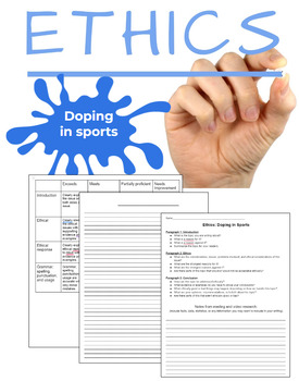 Preview of Ethics Essay: Doping in Sports