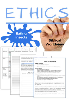 Preview of Ethics Essay: Eating Insects with Biblical Worldview