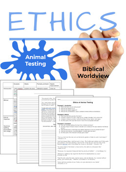 Preview of Ethics Essay: Testing on Animals Biblical Worldview