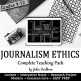 Ethics in Journalism and Yearbook Lesson, Complete Teaching Unit