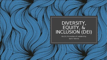 Preview of Diversity, Equity, and Inclusion (DEI) PowerPoint Lesson