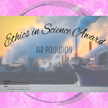 Preview of Ethics in Science Award Air Pollution
