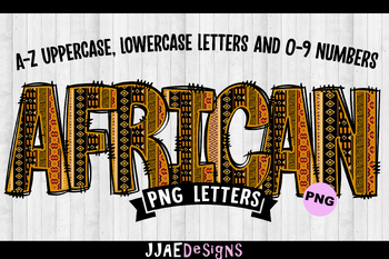 Preview of Ethnic Doodle Font (PNG Letters)