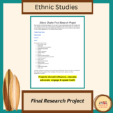 Ethnic Studies Final Research Project